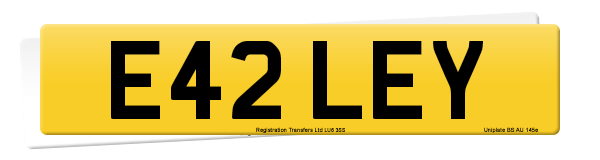 Registration number E42 LEY
